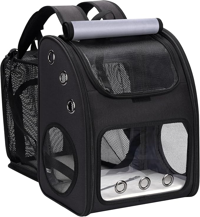 COVONO Expandable Cat Carrier Backpack,Large Space,Airline Approved