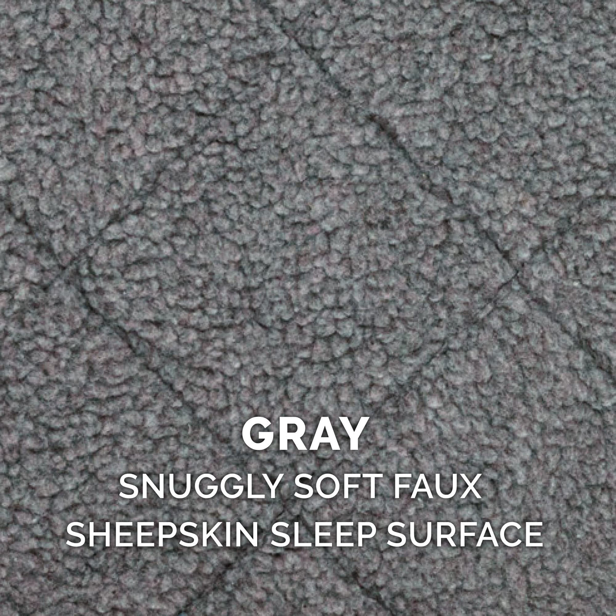 Furhaven Dog Bed for Large/Medium Dogs, 100% Washable, Sized to Fit Crates - Sherpa Fleece Bolster Crate Pad - Gray, Large