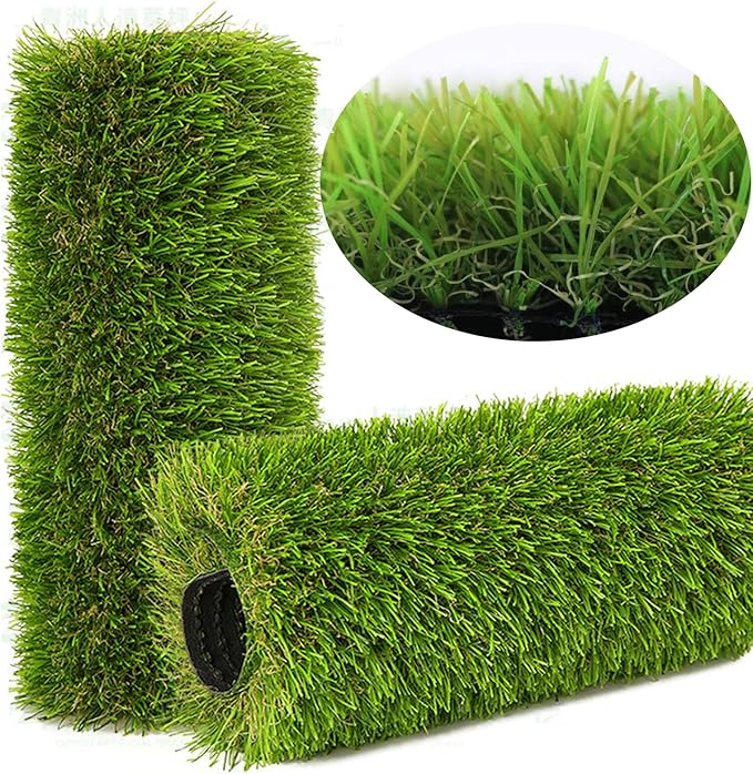 NINXANG Artificial Grass Rug Outdoor Indoor 3FTX22FT Fake Grass Carpet Green Synthetic Grass Pet Turf Realistic Faux Grass Rug with Drain Holes for Garden Lawn Landscape Balcony Home Decor Patio