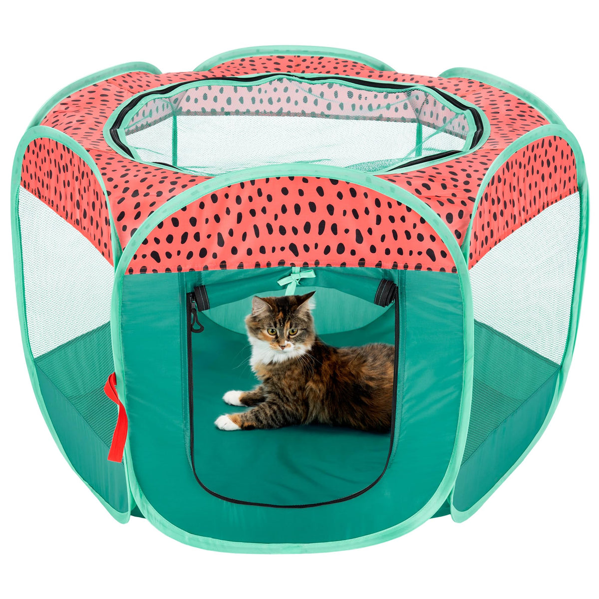 Furhaven Portable Dog Playpen Cat Tent, Pet Playground,Kennel Foldable Indoor Outdoor Zippered Puppy Crate - Navy, Medium