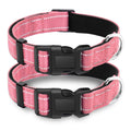 LIEVUIKEN 2 Pack Reflective Dog Collar with Safety Locking Buckle