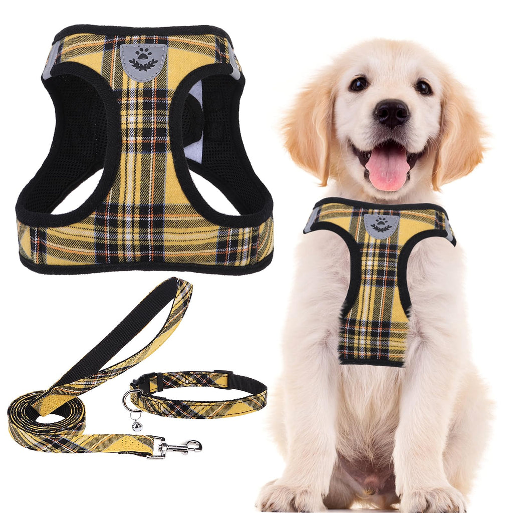 PUPTECK Dog Harness, Collar and Leash Set No Pull for Small Medium Sized