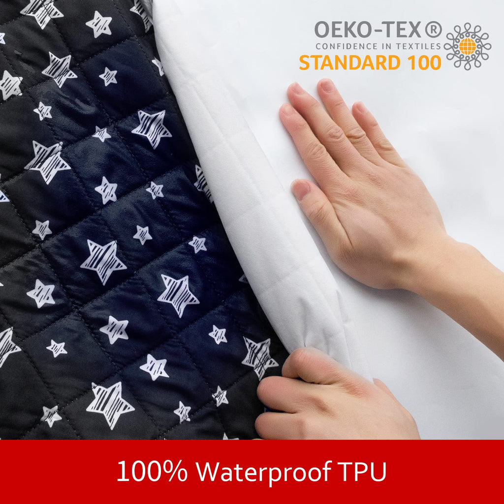 Waterproof Dog Bed Covers Replacement Lovely Black Star Print, 27x36 Inches