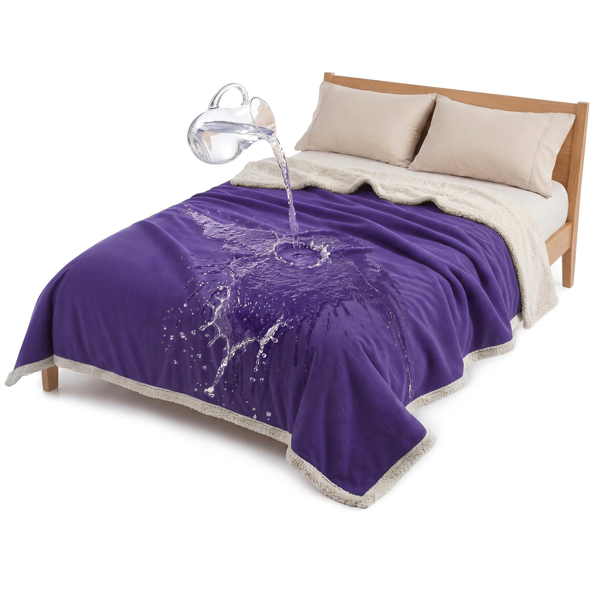 Kritter Planet Waterproof Reversible Pet Blanket for Dogs and Cats