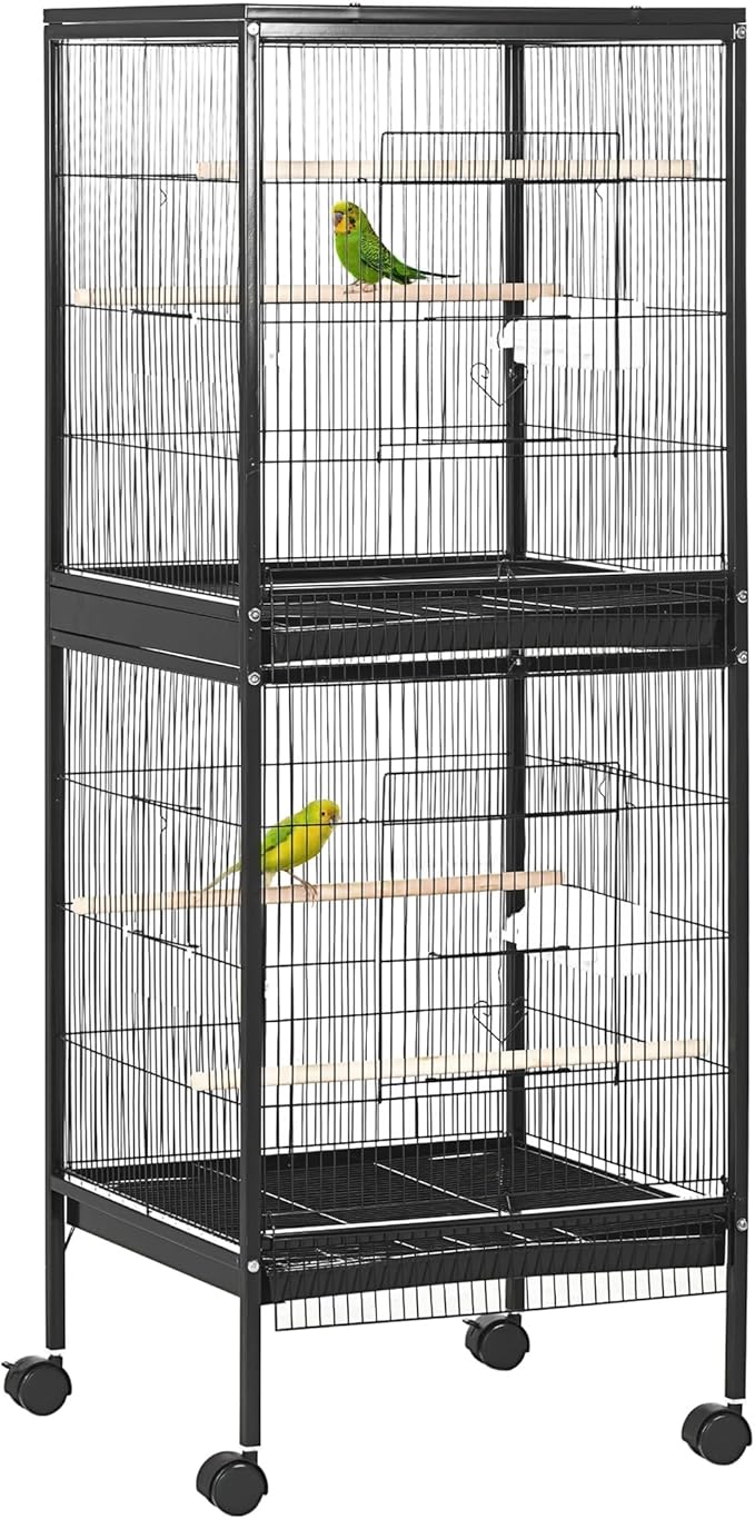 PawHut Large Bird Cage 1.7 ft. Width for Wingspan 55"