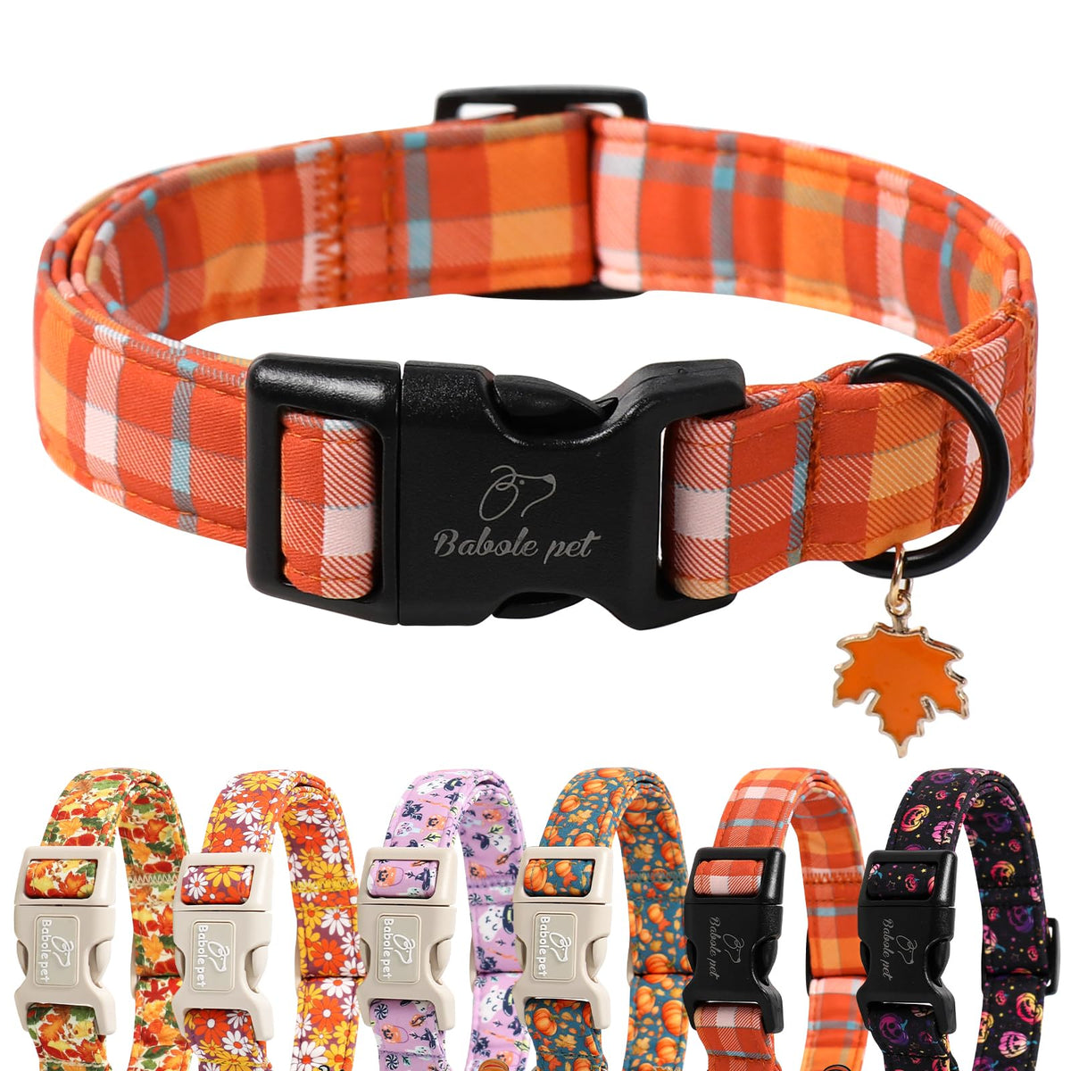 Babole Pet Easter Dog Collar for Large Dogs - Cowgirl Chick Easter Collars for Dogs, Pink Girl Dog Collar, Adjustable Spring Holiday Pet Collars with Quick Release Buckle L