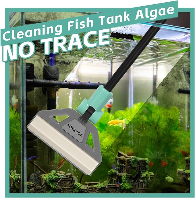 UPETTOOLSAlgae Scraper for Glass Aquariums,2 in 1 Adjustable Algae Scraper