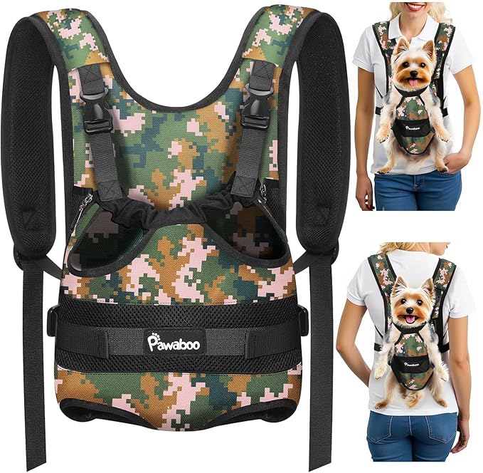 Pawaboo Pet Front Carrier Backpack for Small Medium Dogs