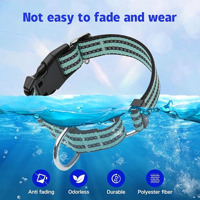 JOYEEIIOO Martingale Dog Collar, Adjustable Nylon Reflective Collar with Quick Release Buckle, No Pull Dog Training Collars for Small Medium Large Dogs (Apple Green, Small)