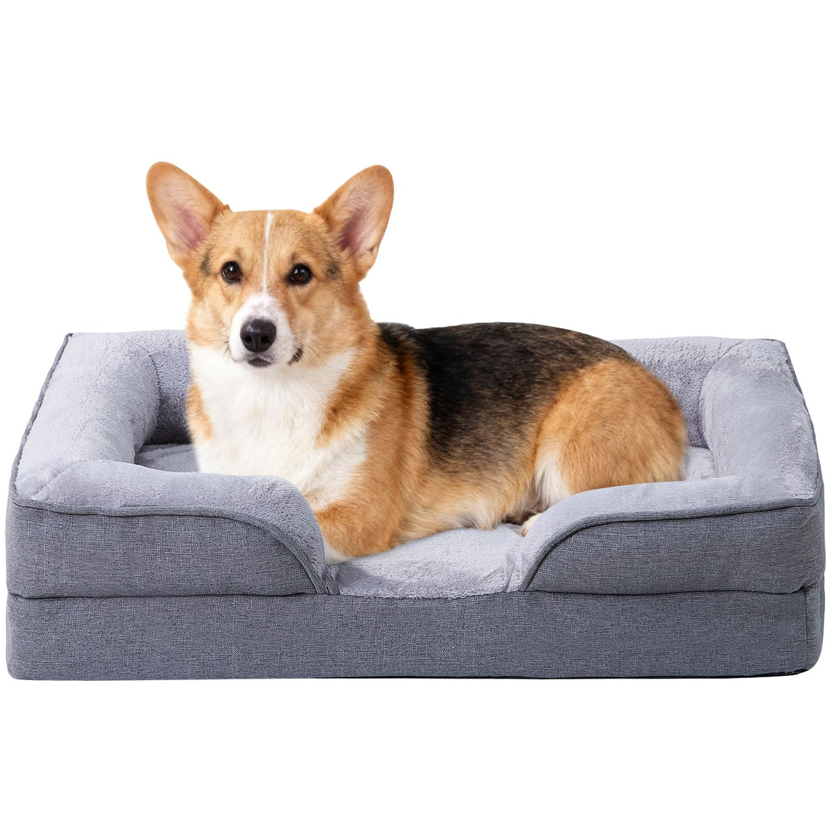 Makigued Medium Orthopedic Dog Bed, Egg Crate Foam, 35 x 24.8 x 6.7 Inches