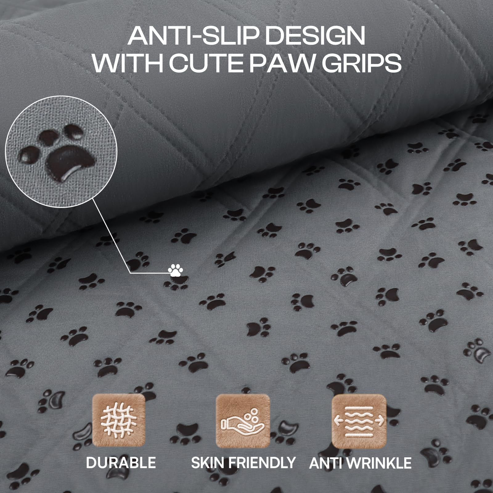 Luciphia Waterproof Couch Cover for Dogs, Non-Slip Pet Sofa Protector