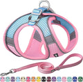 AIITLE Dog Harness, No-Pull Cat Harness with a Leash, Adjustable Reflective Dog Vest, Cat Harness Escape Proof, Outdoor Walking, Running,Training for Extra Small Dogs and House Cats Pink XXXS