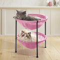 JUNSPOW Cat Bed Large Free-Standing Detachable Pet Hammock Cat Sleep, Grey