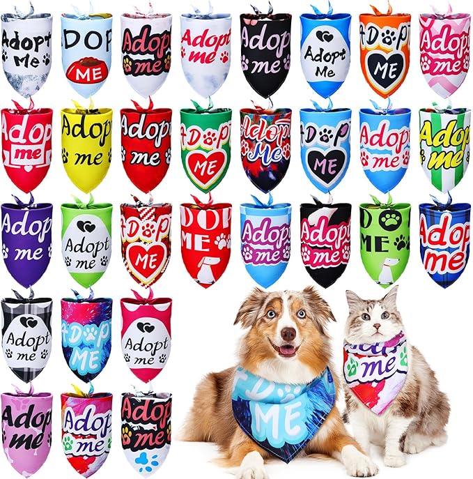 Huhumy 150 Pcs Paw Dog Bandanas Bulk Pet Bibs Colorful Triangle Scarf Pet Paw Bandanas for Medium Large Dogs Spring Summer Birthday Costume Decoration