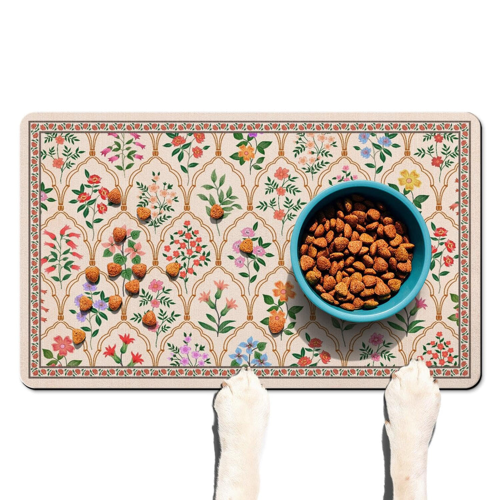 Absorbent Pet Dog Bowl Mat for Food and Water, Pet Cat Food Feeding Mat with Non Slip Rubber Backing, Dog Food Mats for Floors Waterproof, 24"x32"