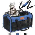 PETUX Airline Approved Pet Carrier for Small Cats up to 12 lb, Blue