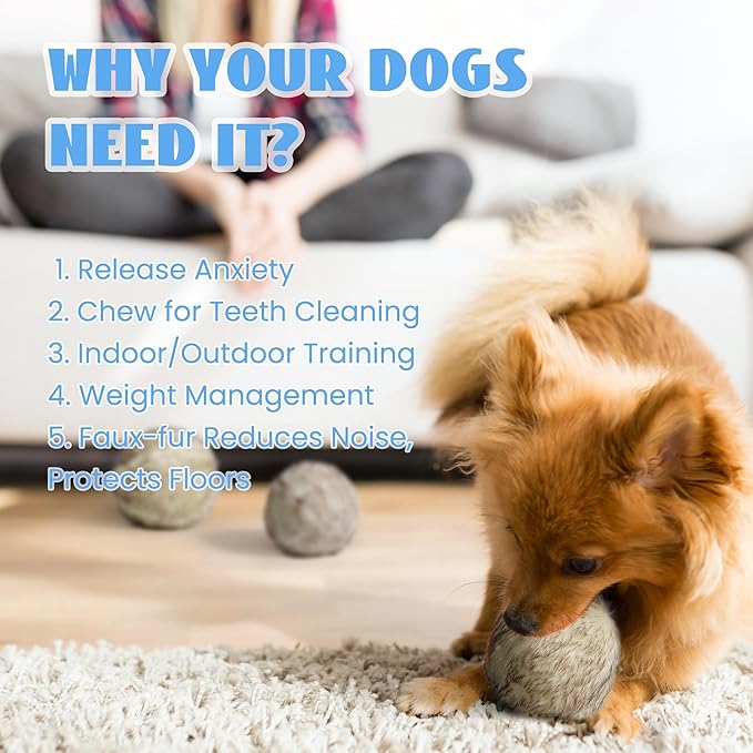 Nocciola Wobble Giggle Ball for Dogs, Interactive Dog Toys for Boredom, Squeaky Ball Dog Toys to Keep Them Busy, Pet Toys for Small Medium Large Dogs, Fun Giggle Sounds When Rolled or Shaken (S)