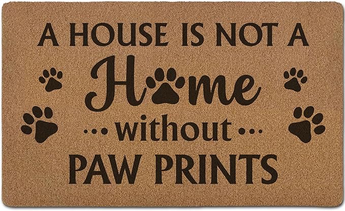 Funny Spoiled Dog Door Mats, Dog Mat for Home Outside Entryway