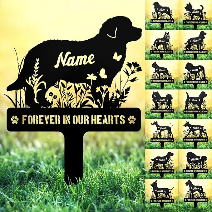 Personalized Metal Chicken Memorial Stake – Custom Farm Pet Grave Marker Tombstone, Outdoor Garden Decor, Graveside or Yard Sympathy Sign, Pet Loss Gifts