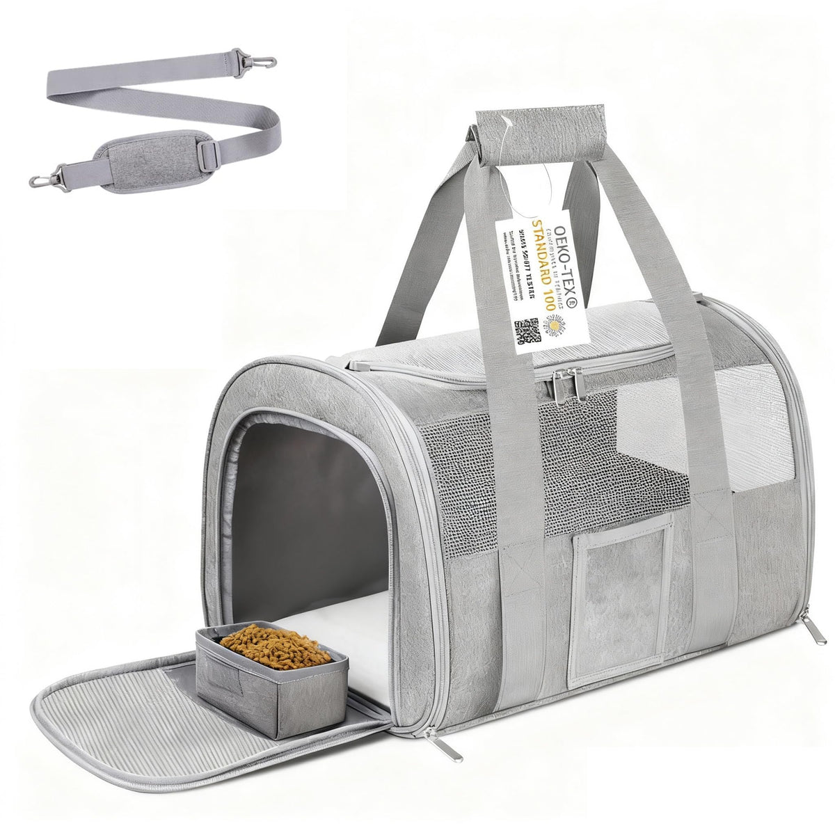 Seclato Cat Carrier Pet Carriers Airline Approved for Small Dogs Kitten Carriers for Small Medium Cats Under 15lb, Collapsible Soft Sided TSA Approved Travel Carrier, Pink