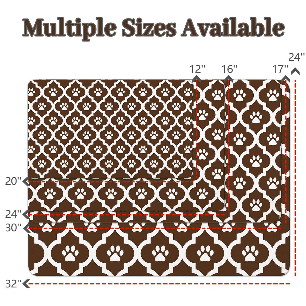 Xspatroias Dog Food Mat 17X30 Inch