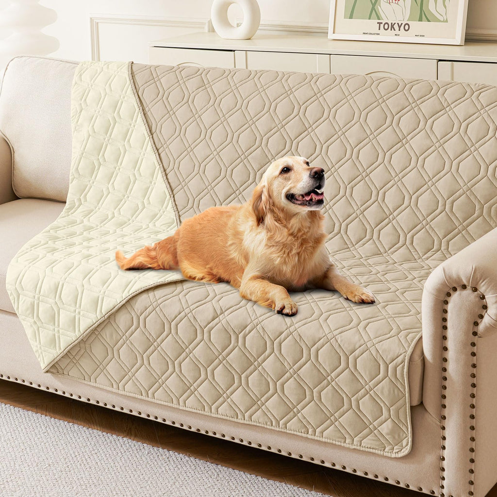 hyha Waterproof Reversible Dog Blanket, Soft Couch Cover for Dogs Washable — 30x53 Inch — 52x82 Inch