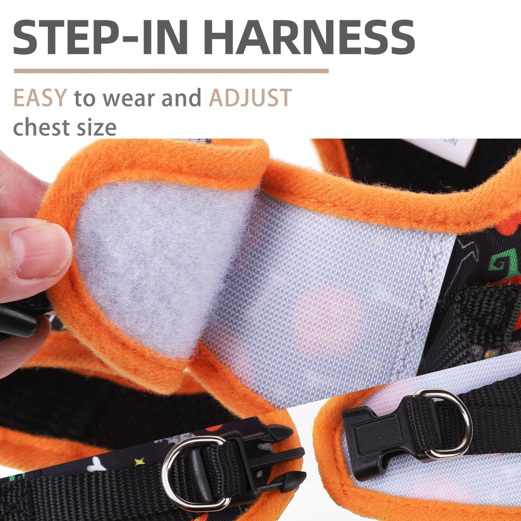 PUPTECK Dog Harness, Collar and Leash Set No Pull for Small Medium Sized