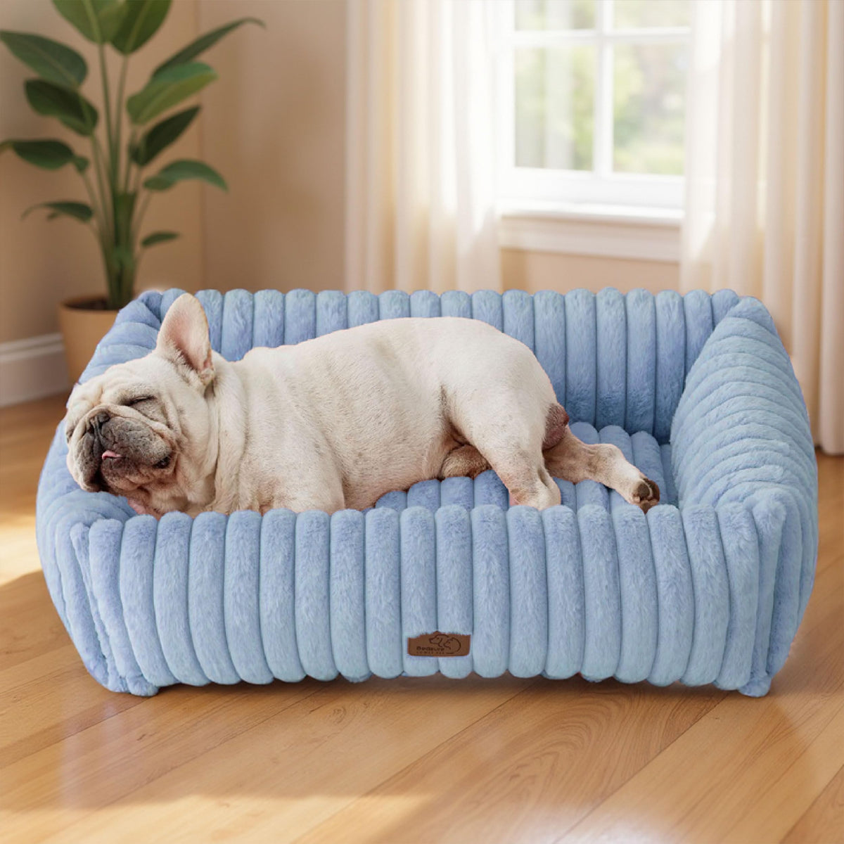 Bedsure ComfyFleece® Cute Dog Beds Large Sized Dog Washable，36in Cream
