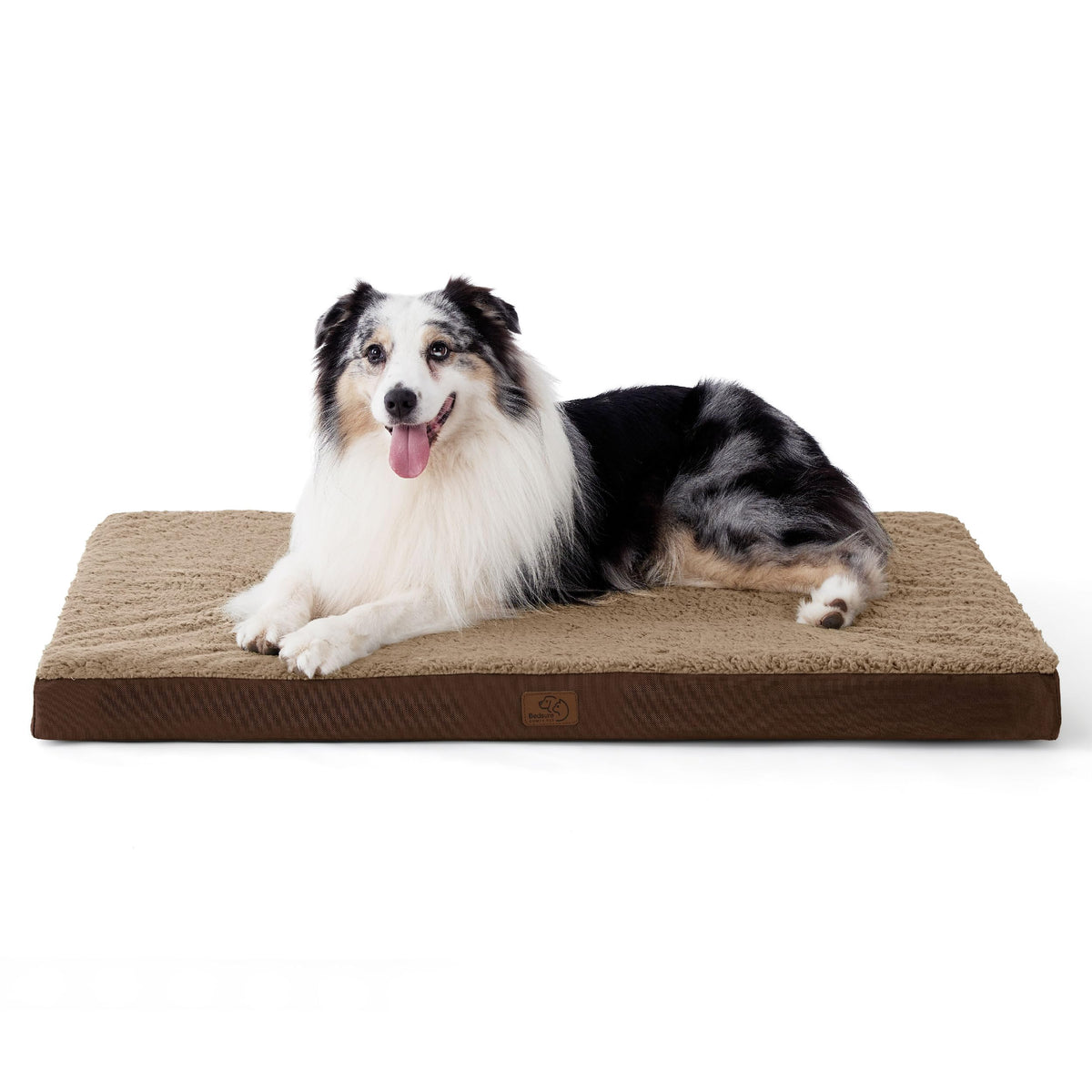 Bedsure Small Dog Bed, Cat Puppy Bed with Comfy Sherpa, 24"x16" Dark Grey