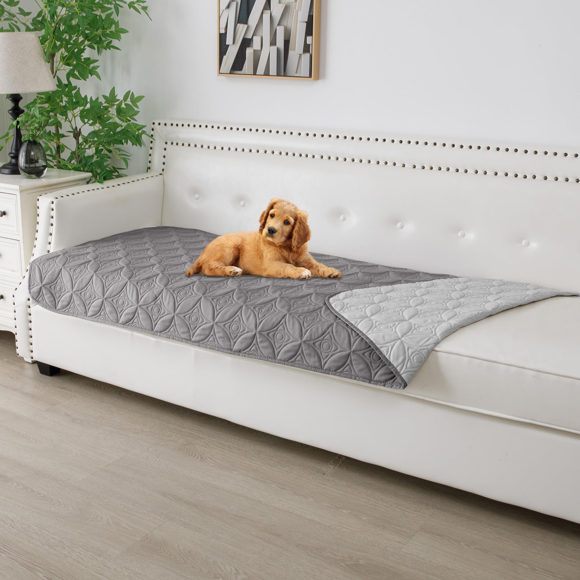 Tuffeel Waterproof Couch Cover for Dogs - Washable Pets Furniture Protector