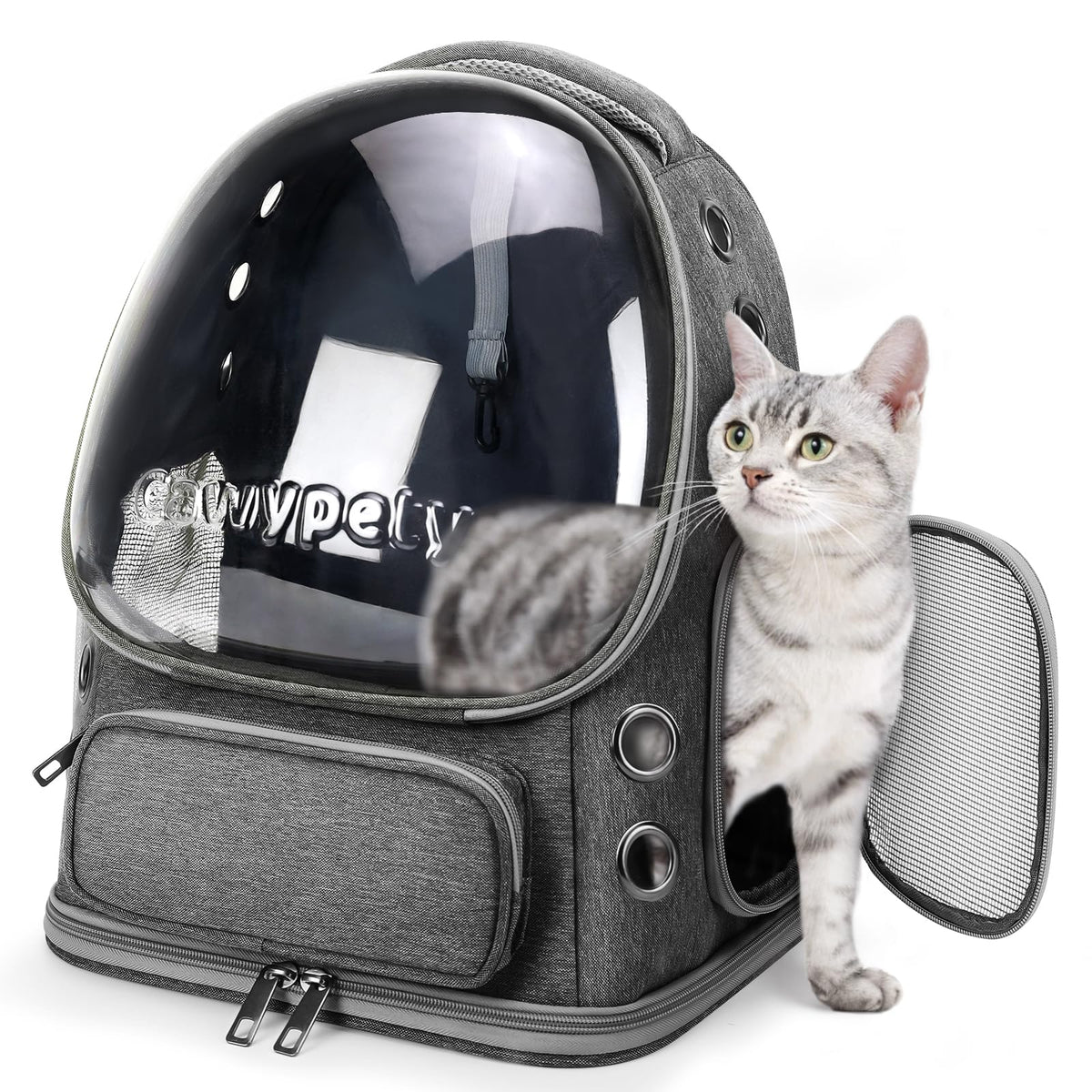 Cawypety Cat Carrier Backpack Bubble Pet Carrier for Cats and Small Dogs