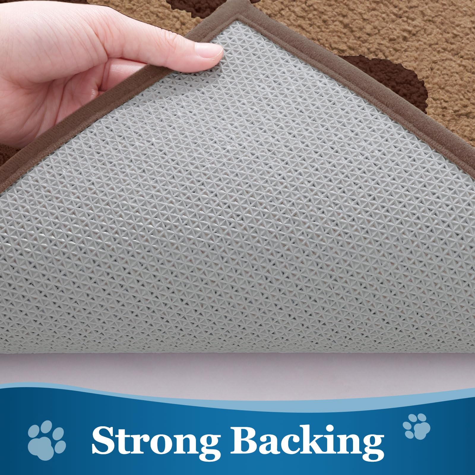 Buganda Dog Door Mat for Muddy Paws 70x24, Absorbent Doormat for Inside