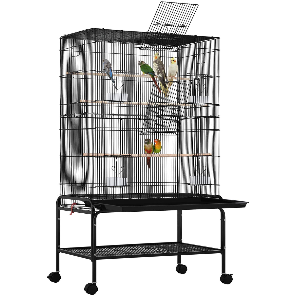 Yaheetech 53" Bird Cage with Rolling Stand for Parakeets Cockatiels Budgies