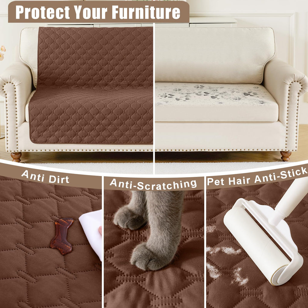 Smiry Waterproof Dog Bed Cover Blanket, Reversible Pet Blanket