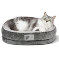 Bininl Orthopedic Cat Bed for Puppy & Kitten,Cat Sofa Bed with Egg Crate Foam Four Sided Dog Couch Beds with Removable Cover & Non-Slip Bottom Grey XS