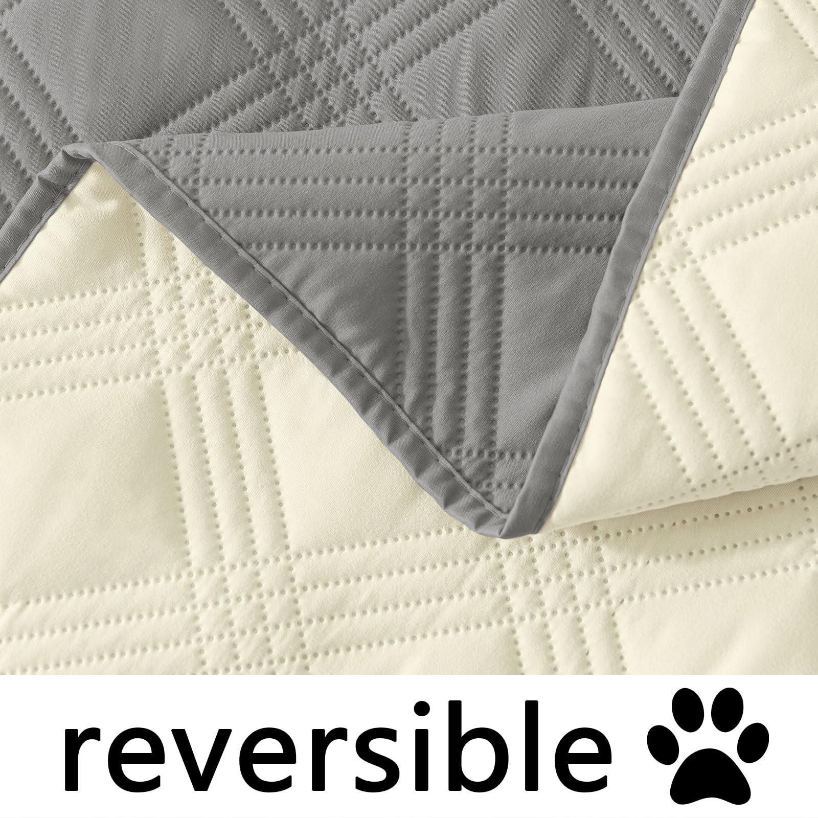 hyha Waterproof Reversible Dog Blanket, Soft Couch Cover for Dogs Washable