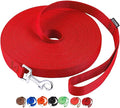 AMAGOOD Dog/Puppy Obedience Recall Training Agility Lead-15 ft 20 ft 30 ft 50 ft Long Leash-for Dog Training,Tie Out,Play,Safety,Camping (15Feet x 1Inch, Red)