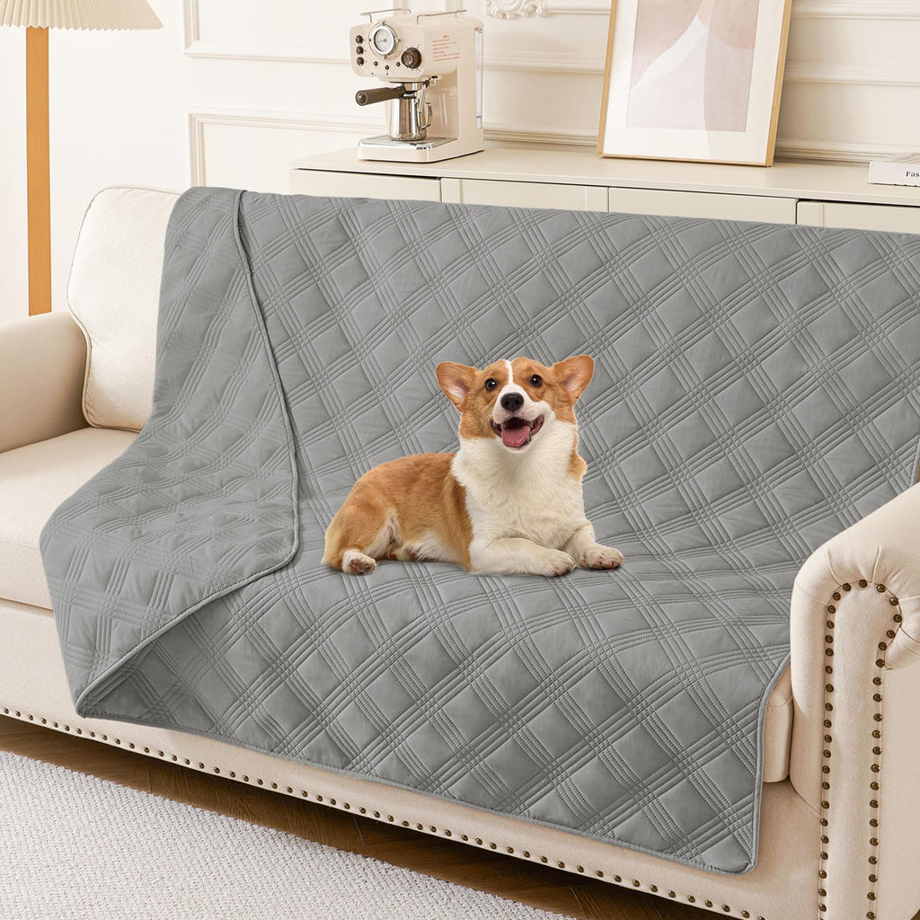 hyha Waterproof Reversible Dog Blanket, Soft Couch Cover for Dogs Washable