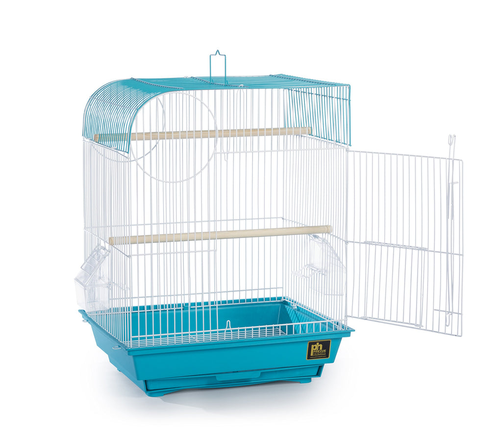 Prevue Pet Products South Beach Flat Top Bird Cage Minimal Assembly - Teal