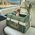 Petsfit 19x12x12 Pet Carrier for Large Cats (up to 20 lbs), Soft-Sided Small Dog Travel Carrier, Upgraded with Patented Buckle and Soft Padding, Ideal for Car Road Trips Green