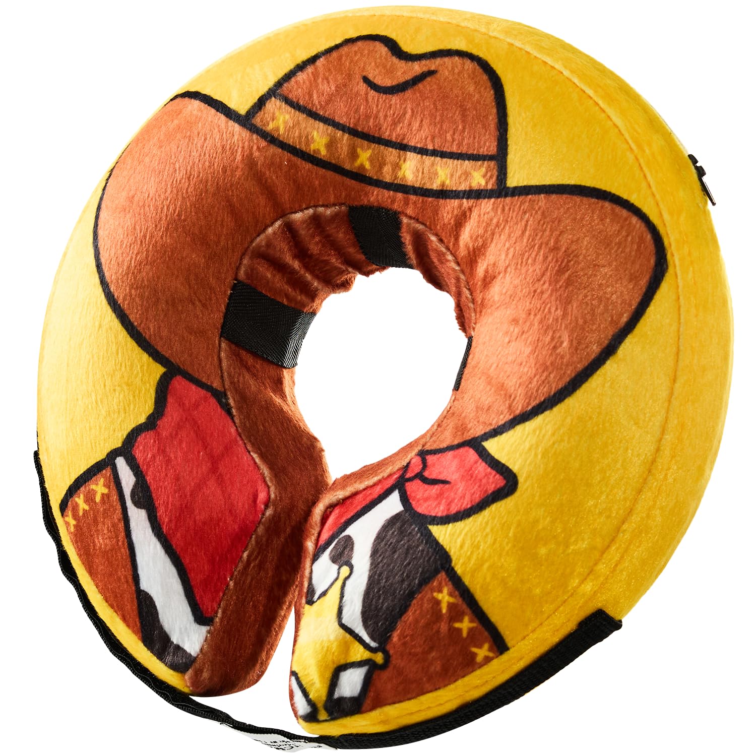BENCMATE Inflatable Dog Cone Collar Alternative, Soft Dog Cone for Small Medium Large Dogs and Cats, Neck Recovery ECollar Donut Collar After Surgery (Medium, Cowboy)