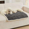 HAOMAIJIA Dog Couch Bed for Large Dogs, Non Slip Pet Couch Covers for Sofa Thick Soft Washable Dog Couch Cover Protector All Seasons Universal Dogs and Cats Bed Mat (Grey, Large)