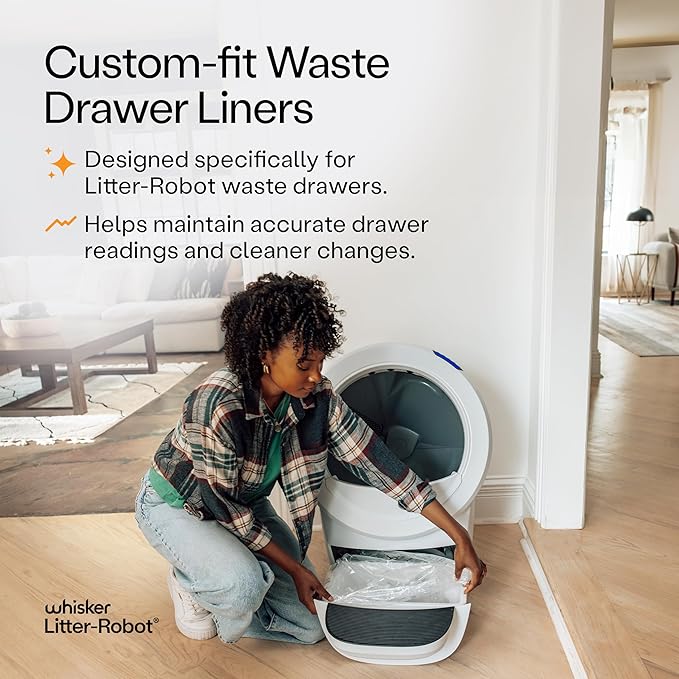Whisker Litter-Robot Waste Drawer Liners, 25 Pack