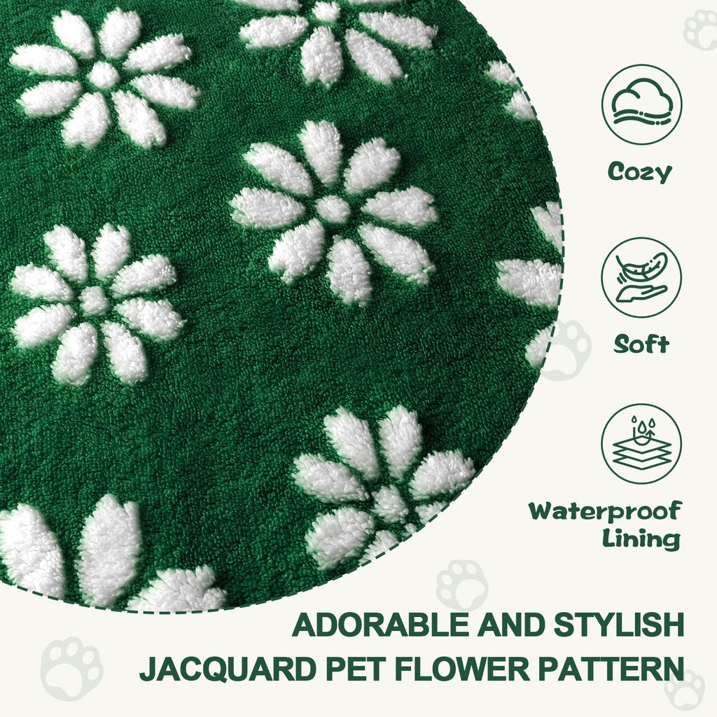 Yaning Cute Waterproof Blanket for Dog Puppy Cat, 30"x40", Green