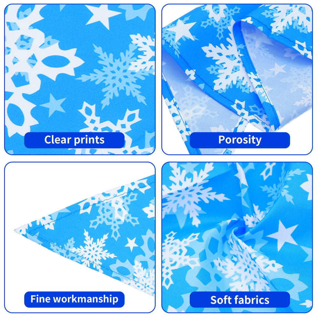 Pai Sence Winter Dog Bandanas Bulk for Medium Dogs Sewn Edge 25" 30Pcs M