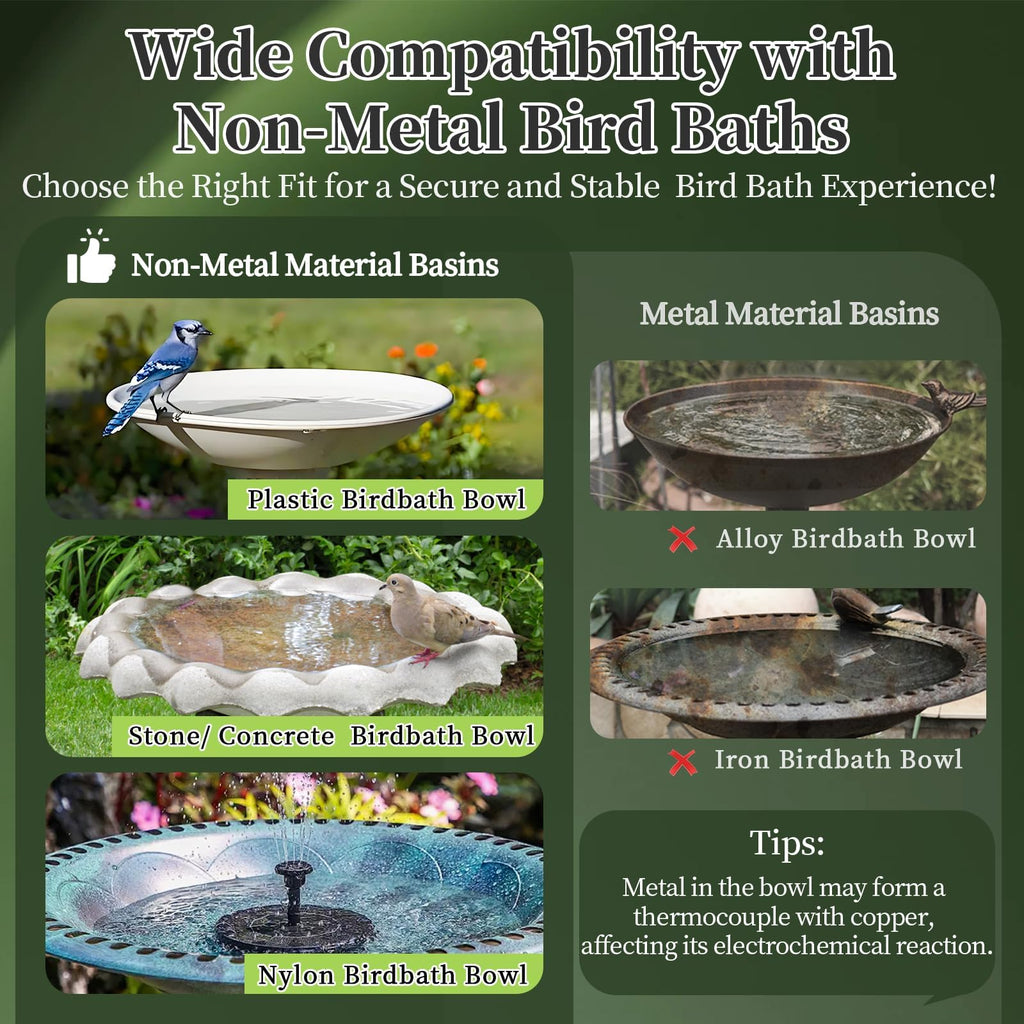 Yncotte Bird Bath Copper Disk, 2pcs Flower Shaped 99.99% Pure Copper Cleaning Disc Plate for Physical Safe Water Purification All-Season for Outdoor Wildlife Bird Bowls Birdbaths Solar