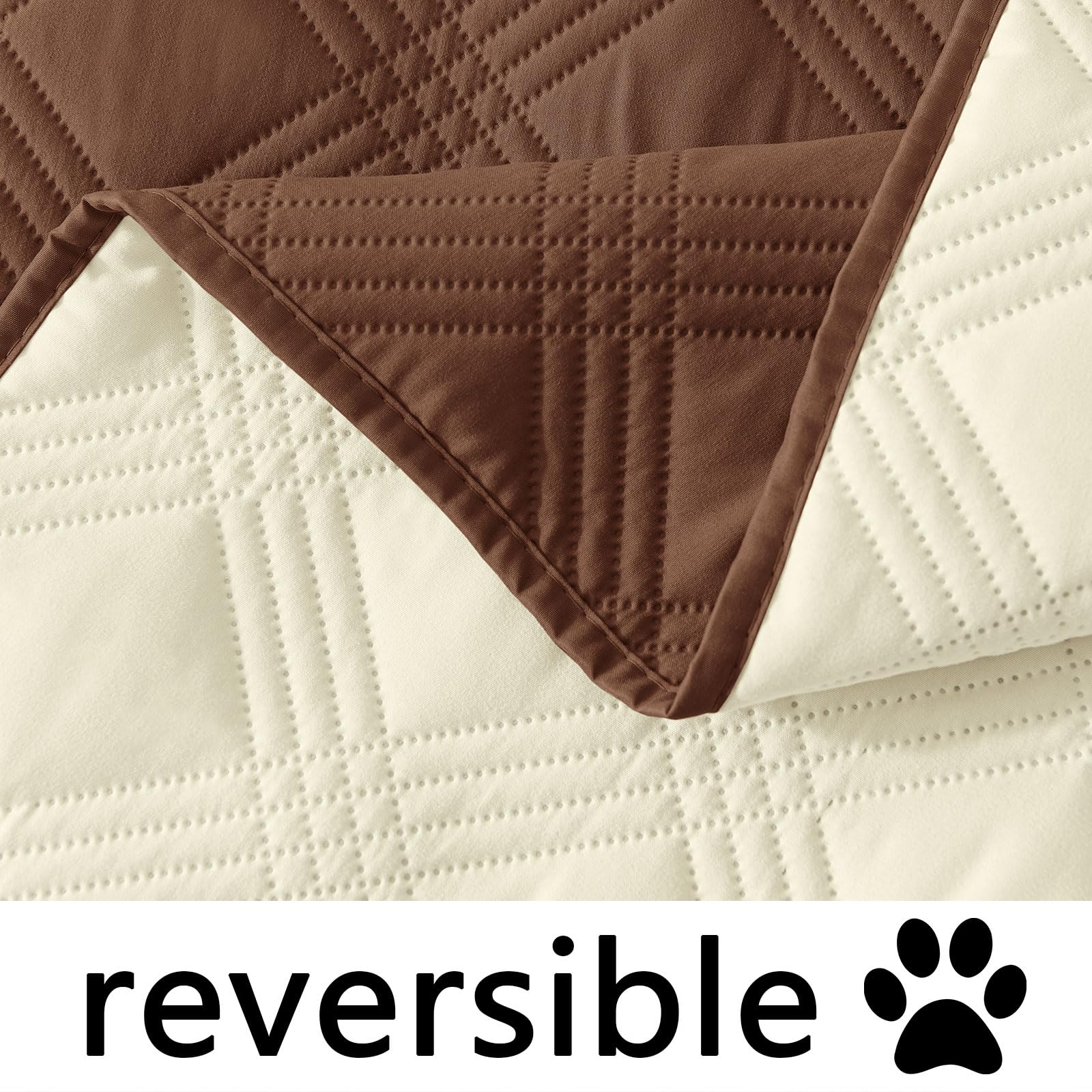 hyha Waterproof Reversible Dog Blanket, Soft Couch Cover for Dogs Washable