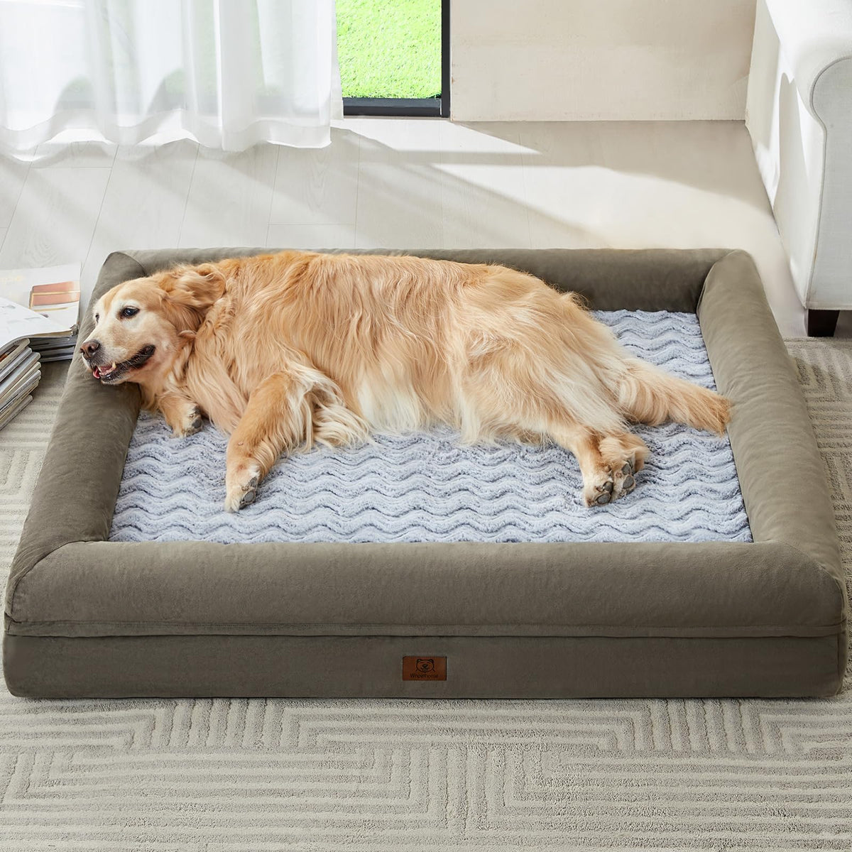 WNPETHOME XXXL Big Large Orthopedic for Senior Dog Bed Comfy Sleeping