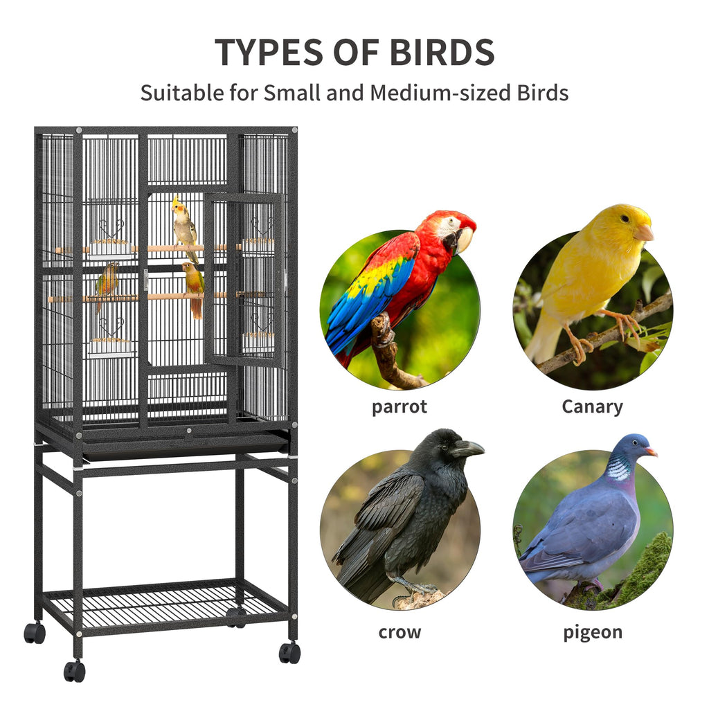 YITAHOME 53 inches Bird Cages for Parakeets, Parrot, Cockatiel, Pigeon
