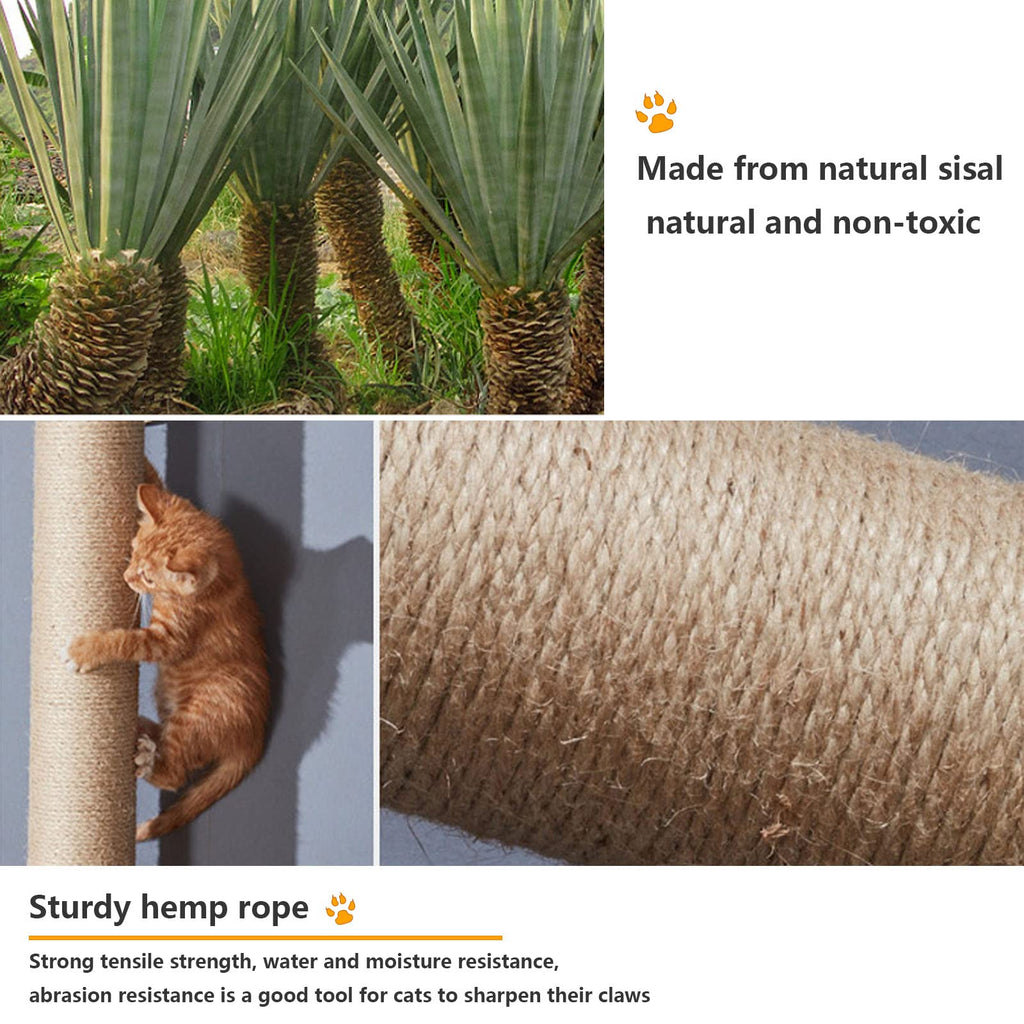 Cat Wall Shelves and Furniture Set with Condos, Perches, Bridge Ladders, Sisal Scratching Posts - Steps and Houses for Cats (B)